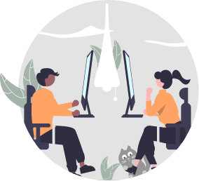 成果に徹底的にこだわるイラスト