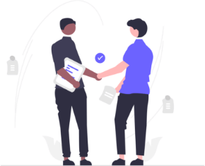 素直で根性がある人イラスト